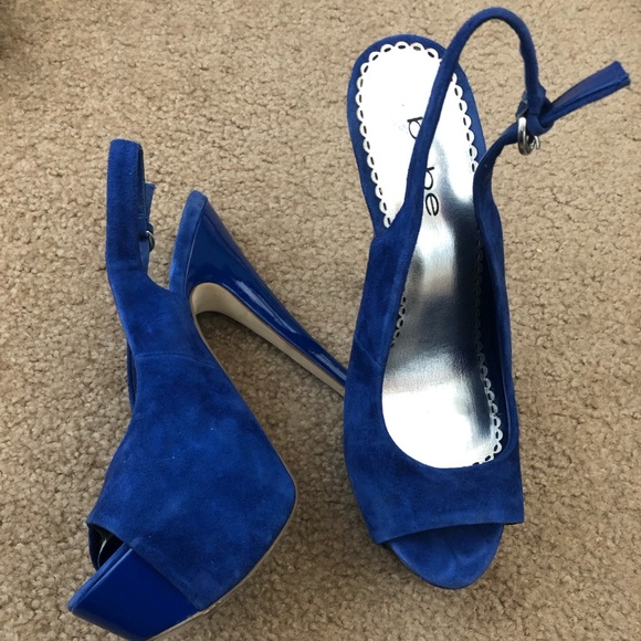 Bebe Suede platform heels - Picture 1 of 2